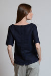 ROTHCHILD Top with Pocket (NAVY)