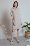 PRUITT Funnel Neck Dress
