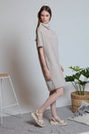 PRUITT Funnel Neck Dress