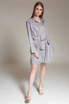 TALISA Tie Front Shirtdress