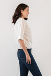 VEGA Pleated Hem Top (Off White)