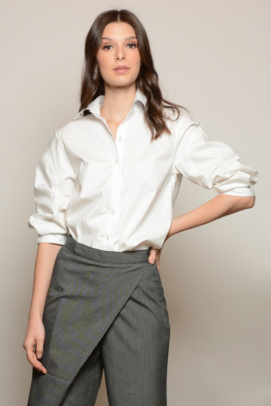 WARWICK Shirt with Pleated Sleeve