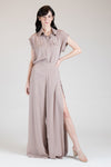 ZETTE Slit Pants (TAUPE)