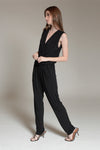 GILLY Overlap Romper (BLACK)