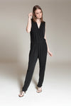 GILLY Overlap Romper (BLACK)