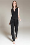 GILLY Overlap Romper (BLACK)