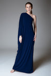 ASTRID Asymmetrical Dolman Gown (Navy)