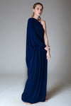 ASTRID Asymmetrical Dolman Gown (Navy)