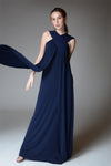 BLANCHE Halter Neckline Gown (Navy)