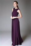 BLANCHE Halter Neckline Gown (Plum)