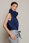 EGREMNI High Collar Top