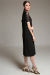 ELARIA Closed Neck Jersey Dress