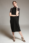 ELARIA Closed Neck Jersey Dress