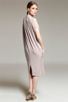 ELARIA Closed Neck Jersey Dress
