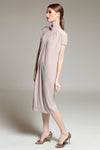 ELARIA Closed Neck Jersey Dress
