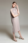 ELARIA Closed Neck Jersey Dress
