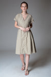 FINSBURY Button Loop Dress (Khaki)
