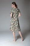 FINSBURY Button Loop Dress (Retro Print)