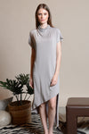 GWYNETH High Neck Jersey Dress