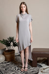 GWYNETH High Neck Jersey Dress