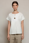 NAXOS Pleated Front Tunic Top