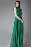 OLYMPIA Multistrap Gown with Belt (Green)