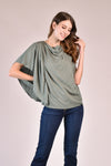 ORRIS Draped Top (Sage)