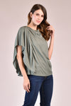 ORRIS Draped Top (Sage)