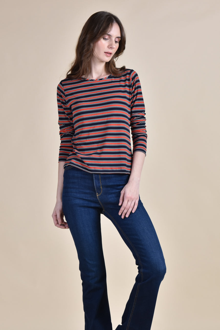 EHAKO Striped Pullover (Red Stripe)