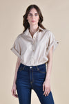 CLEMONTE Button Down Shirt (BEIGE)