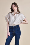 CLEMONTE Button Down Shirt (BEIGE)