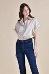 CLEMONTE Button Down Shirt (BEIGE)