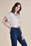 CLEMONTE Button Down Shirt (BEIGE)