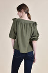 DEFOE Peasant Top (Olive)