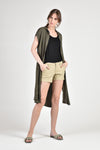 SADIE Button Down Dress (Army Green)
