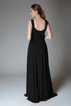 SABINE Ruched Waist Gown (Black)