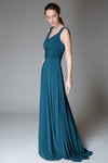 SABINE Ruched Waist Gown (Teal)