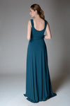 SABINE Ruched Waist Gown (Teal)
