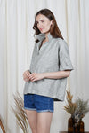 SILVA Oversized Top (Green Linen)