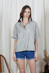SILVA Oversized Top (Green Linen)