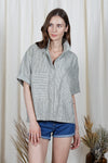 SILVA Oversized Top (Green Linen)