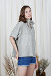 SILVA Oversized Top (Green Linen)
