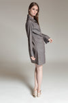 TALISA Tie Front Shirtdress