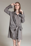 TALISA Tie Front Shirtdress