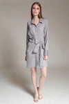 TALISA Tie Front Shirtdress