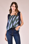 TARANEE Boxy Top with Straps (Stripes)