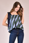 TARANEE Boxy Top with Straps (Stripes)
