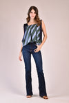TARANEE Boxy Top with Straps (Stripes)